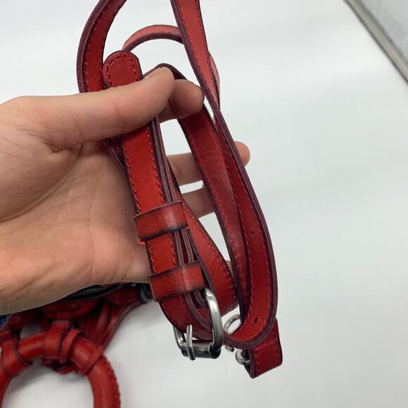 Patricia Nash Crochet Vobbia Small Tote Women Purse Red Color - Picture 16 of 16